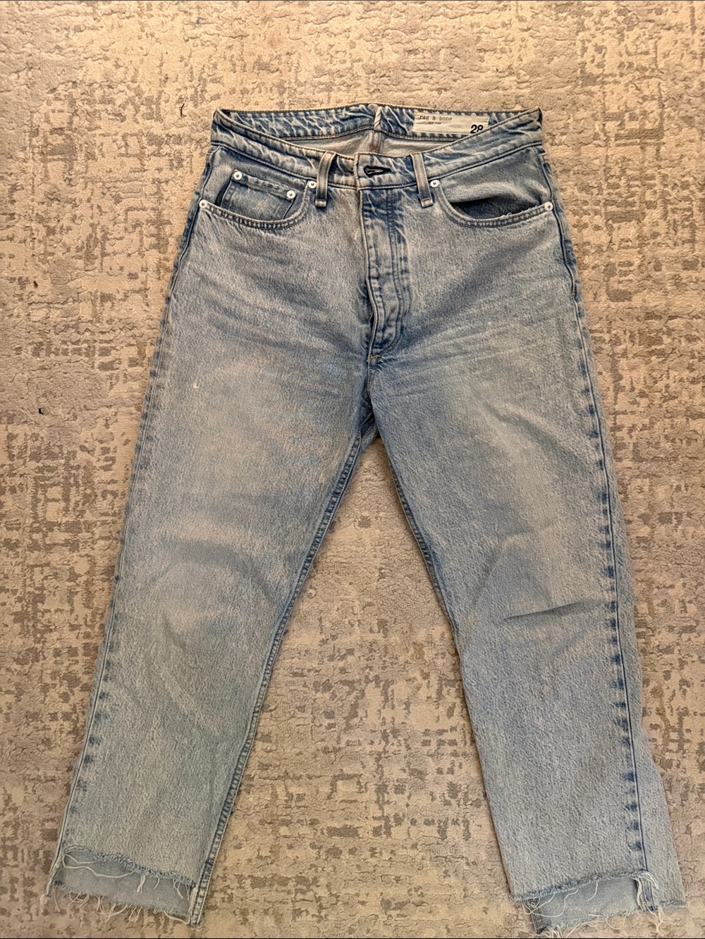 rag & bone Light Blue Flare Jeans